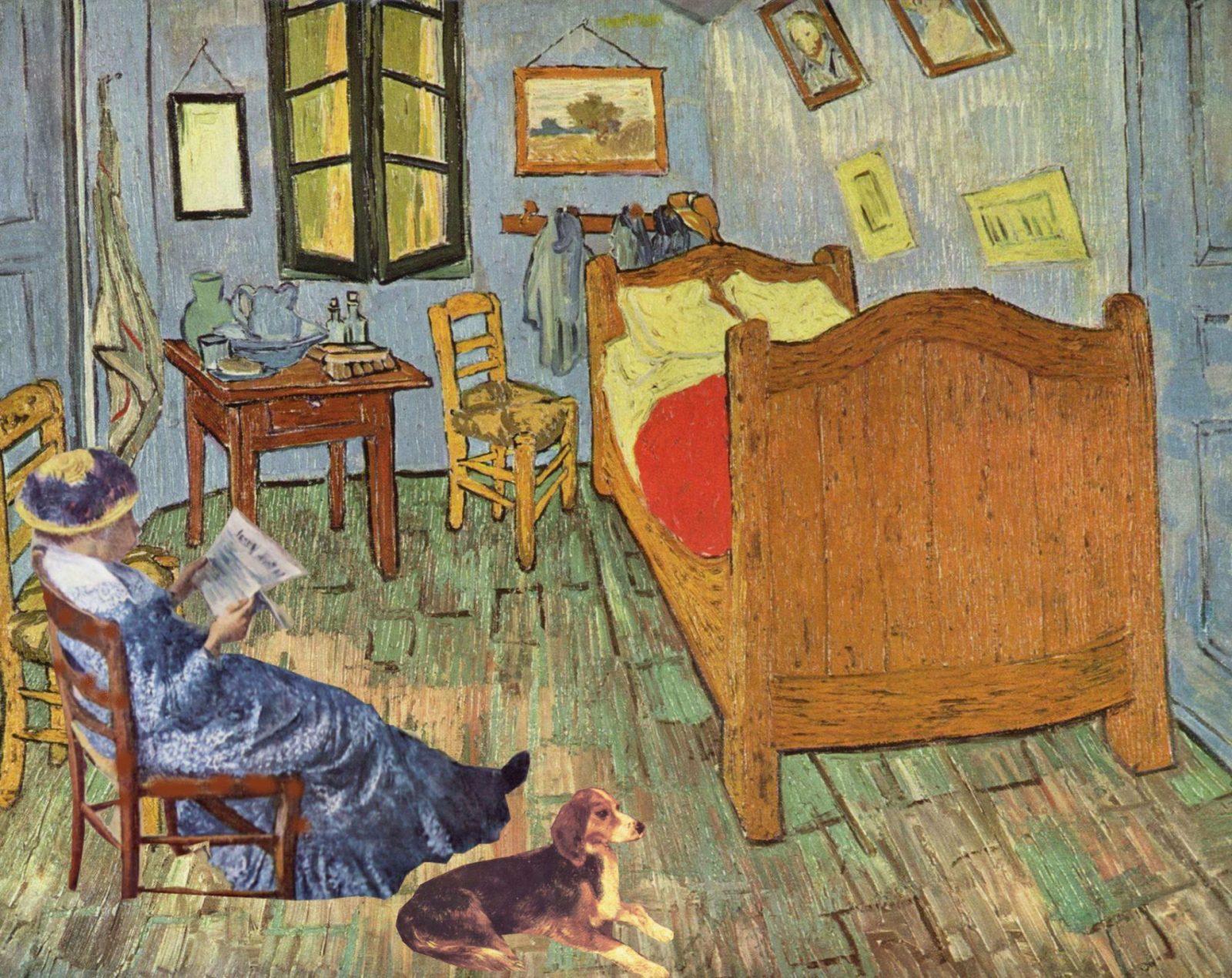 Av. Gogh, Schlafzimmer und Anstandsdame Hund