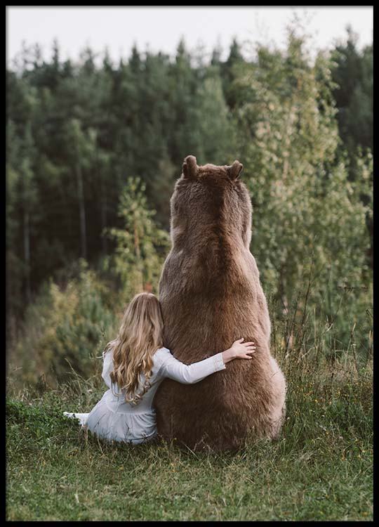 Bär und Mädchen