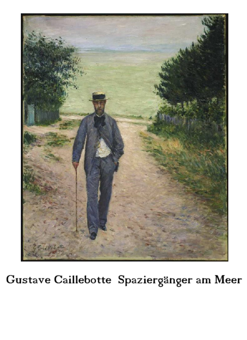 Caillebotte Spaziergänger am Meer.a.