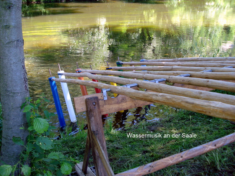 Wassermusik an der Saale.