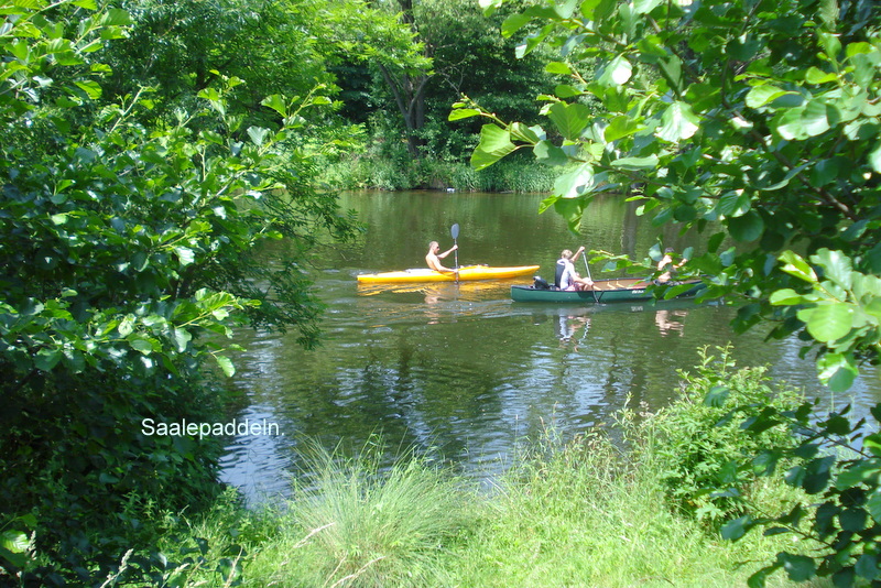 Saalepaddeln.