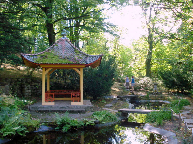 Japangarten auf dem Bergfried.