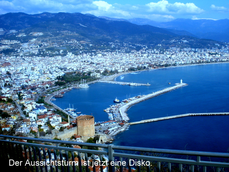 Der Aussichtsturm ist jetzt eine Disko.