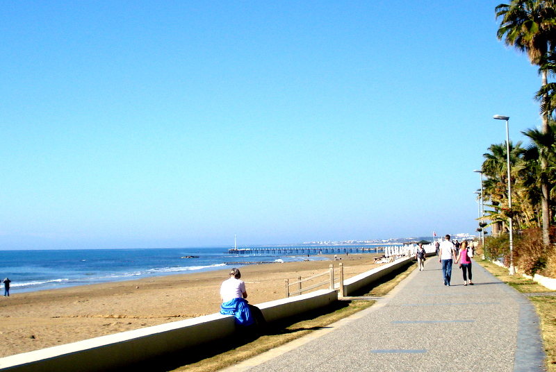 Strandpromenade an unserem vorjährigen Hotel.