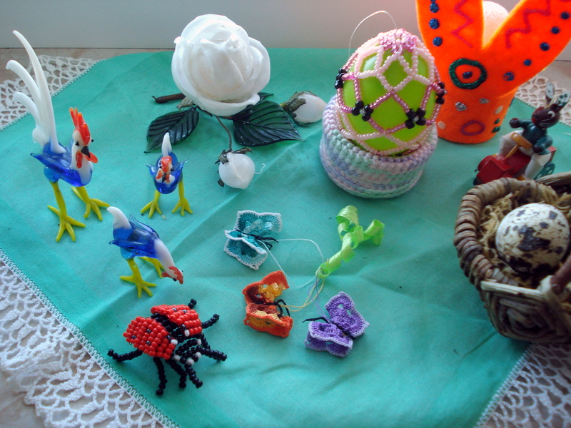 Handarbeiten von Freunden.