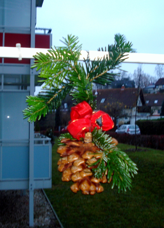 Advent auf dem Balkon.