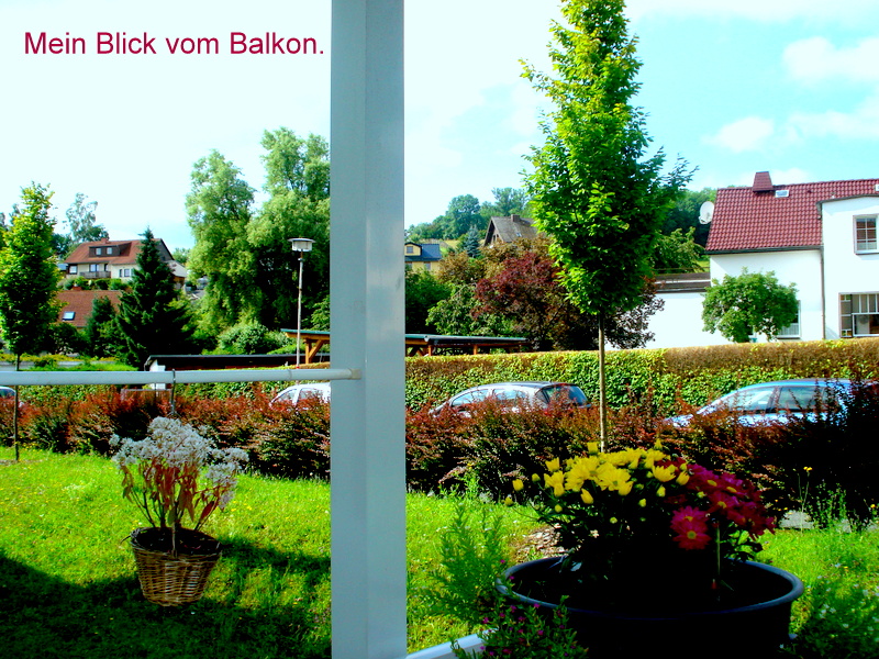 Mein Blick vom Balkon.