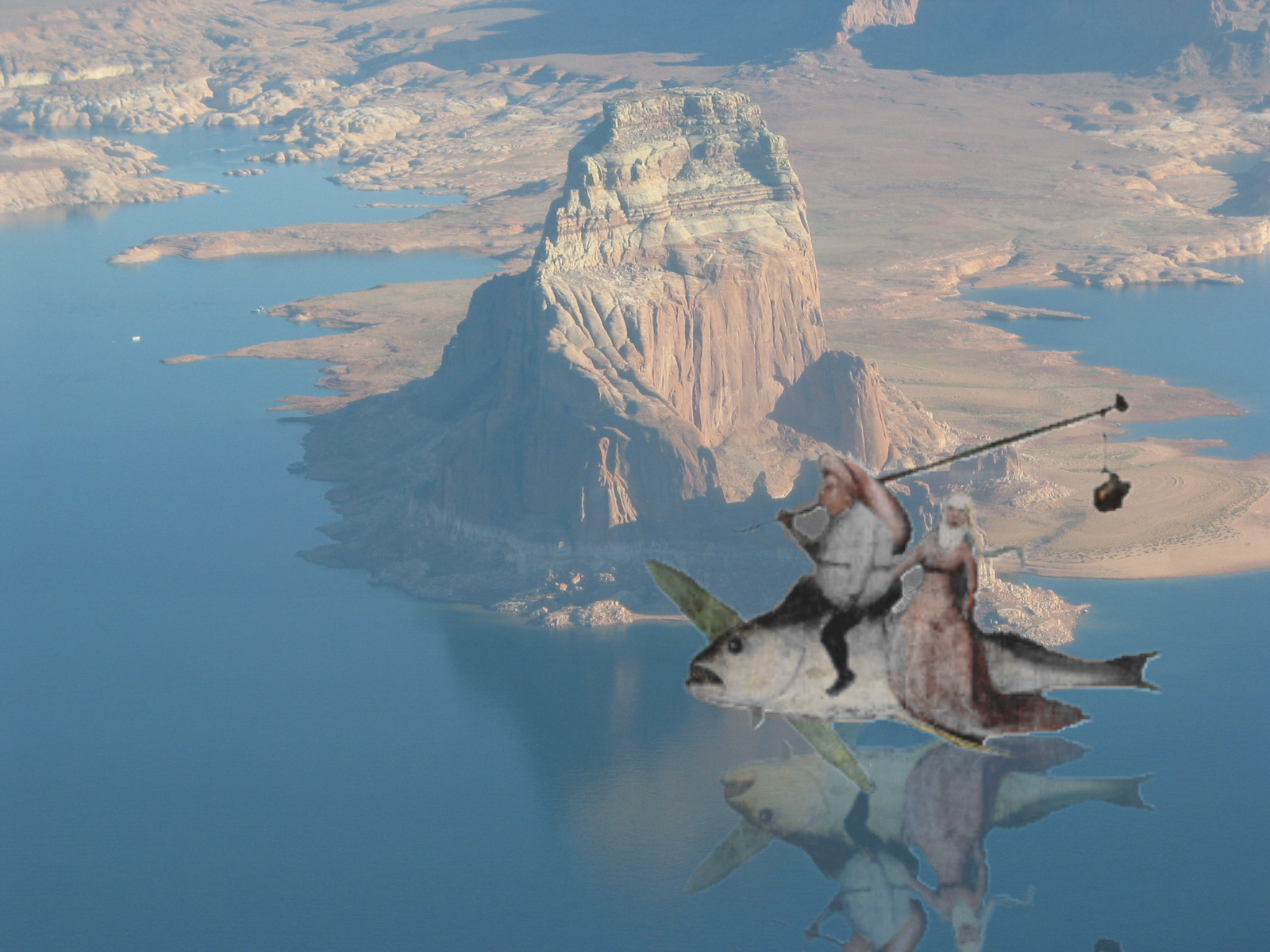 Delfinreiter im Lake Powell