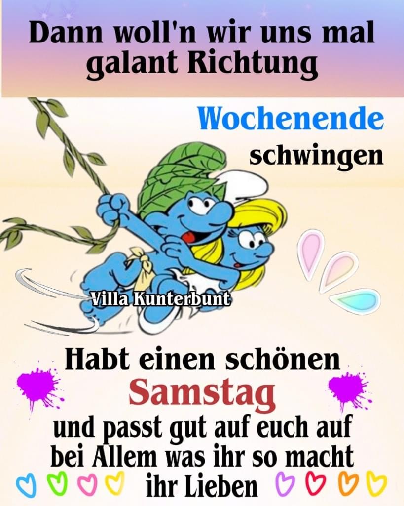 Es ist Samstag a