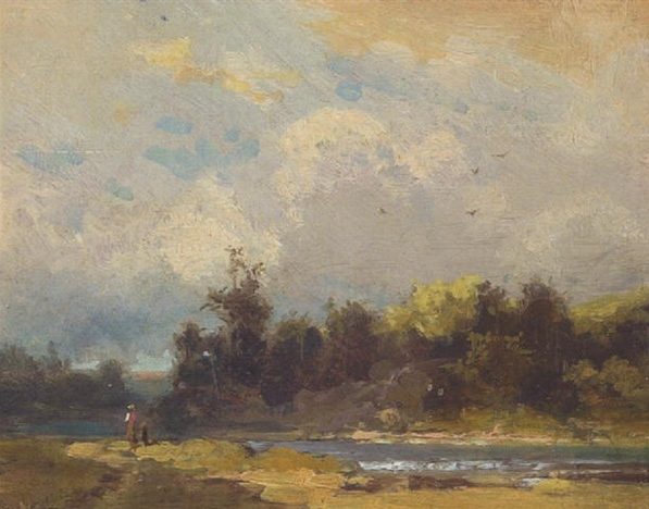 Flusslandschaft im Sommer - Carl Spitzweg