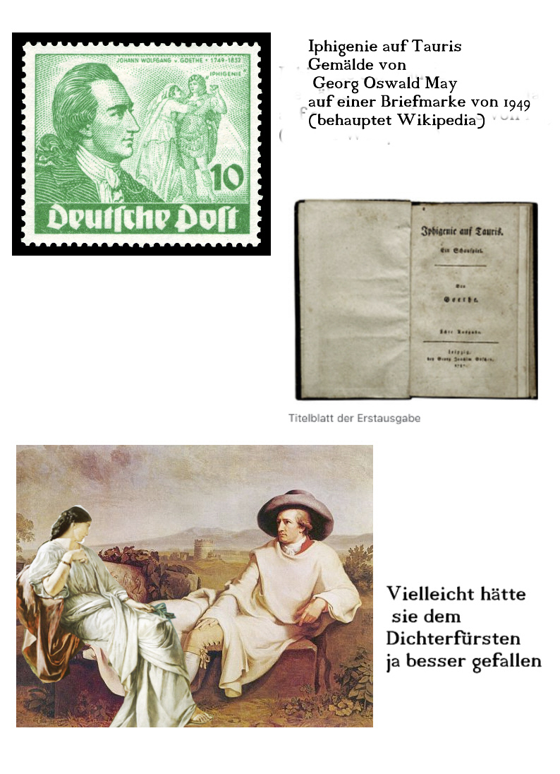 Goethe und Iphigenie neu