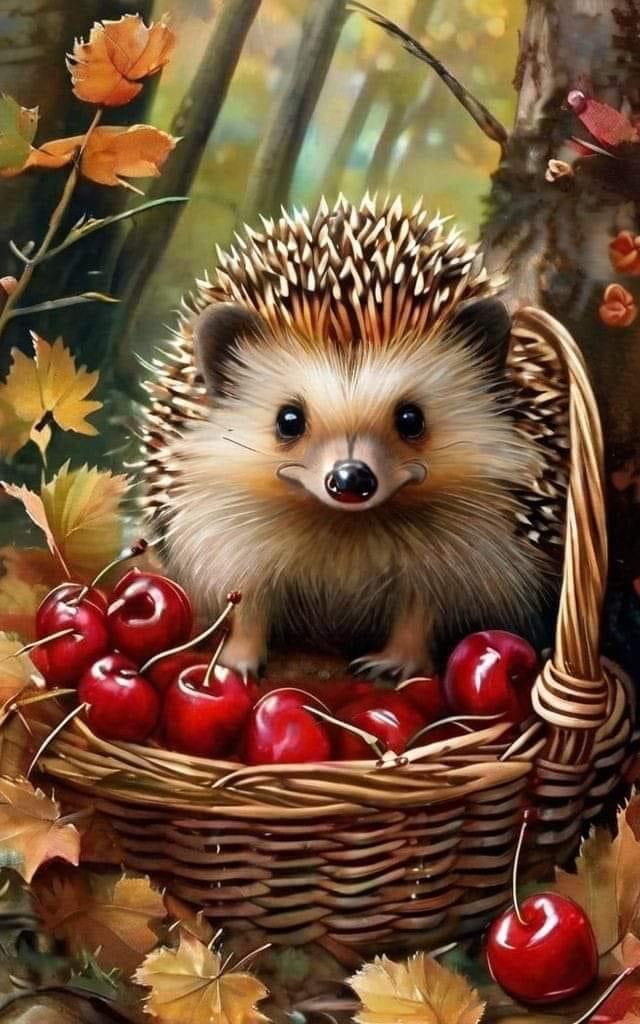 IMG_5322.JPG Kirschen mit Igel