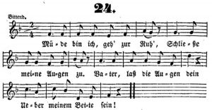 Müde bin ich, geh zur Ruh