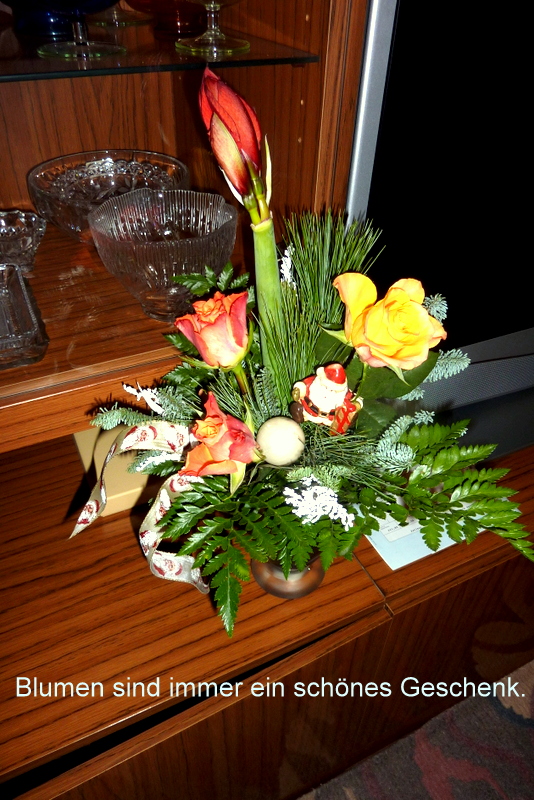 Blumen sind immer ein schönes Geschenk.