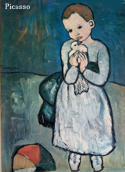 Picasso, Kind mit der Taube Maler