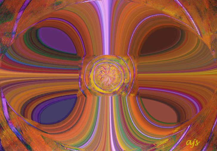 Selbstgemaltes OrangeKreis