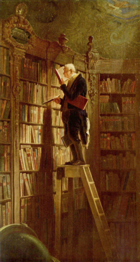 Spitzweg, Bücherwurm klein