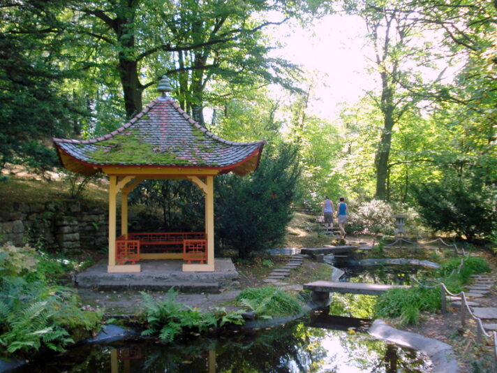 Japangarten auf dem Bergfried.