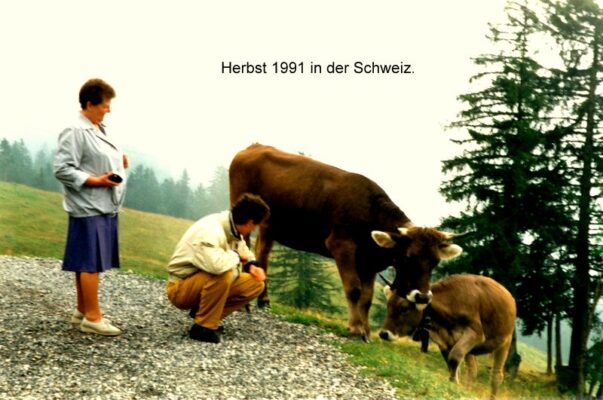 Herbst 1991 in der Schweiz.
