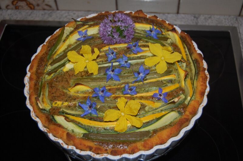 Zuchini-Polenta Tarte