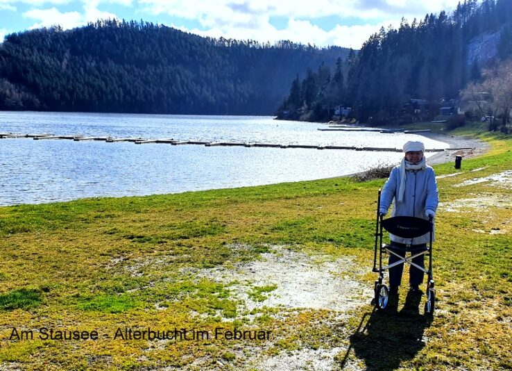 Am Stausee - Alterbucht im Februar.
