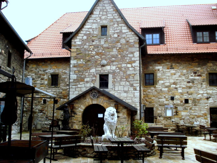 Innenhof der Burg.