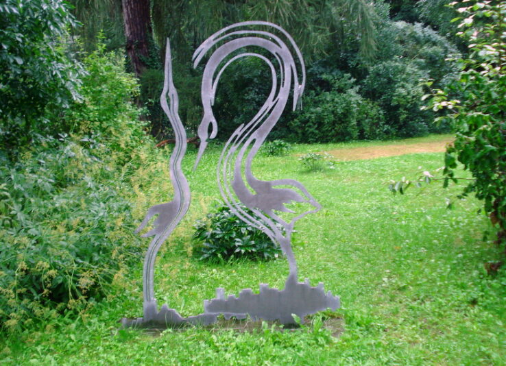 Kunst im bot. Garten in Erlangen.