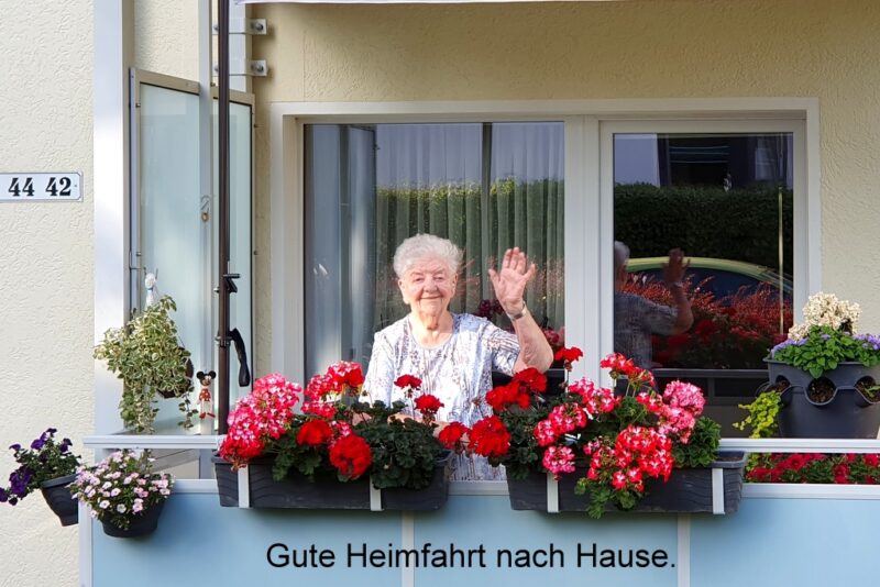 Gute Heimfahrt nach Hause.