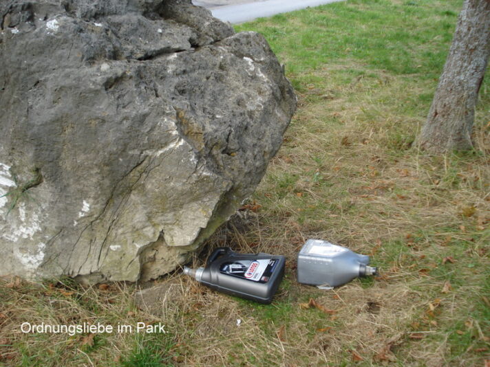 Ordnungsliebe im Park.