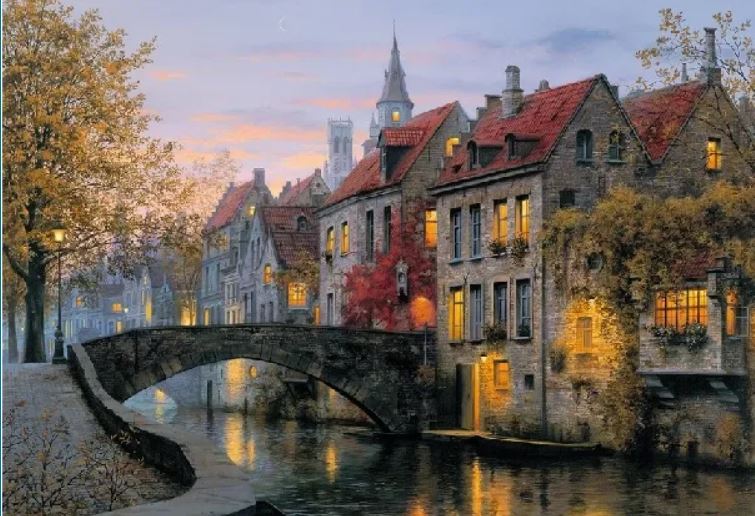 HAUS AM FLUSS AM ABEND NEDERLAND