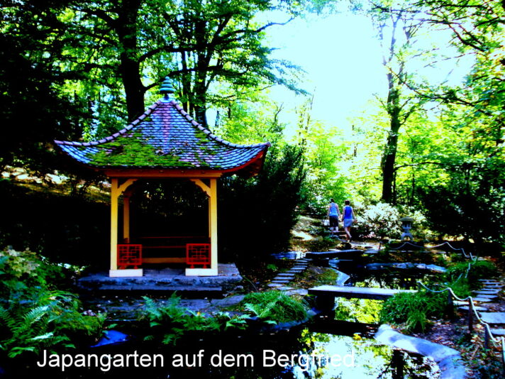 Japangarten auf dem Bergfried.