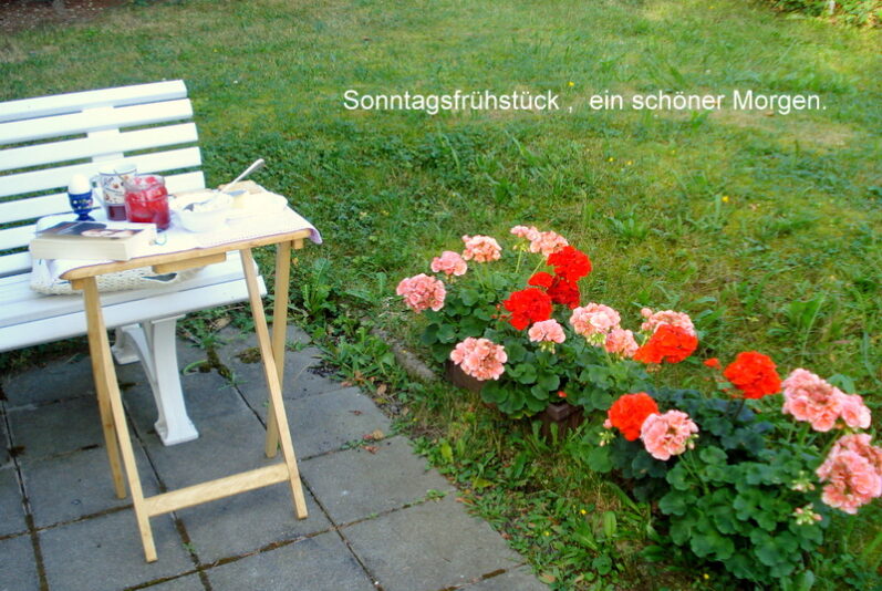 Sonntagsfrühstück ,  ein schöner Morgen.