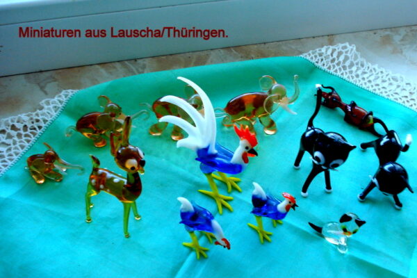 Miniaturen aus Lauscha/Thüringen.