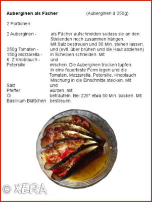auberginen als fächer 1
