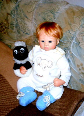 Diana`s Baby mit Pittiplatsch.