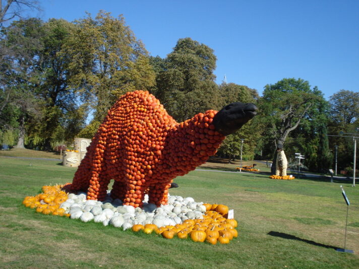 Dynosaurieer auf der ega in Erfurt.