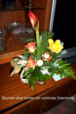 Blumen sind immer ein schönes Geschenk.