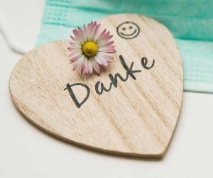Danke an Pflegepersonal