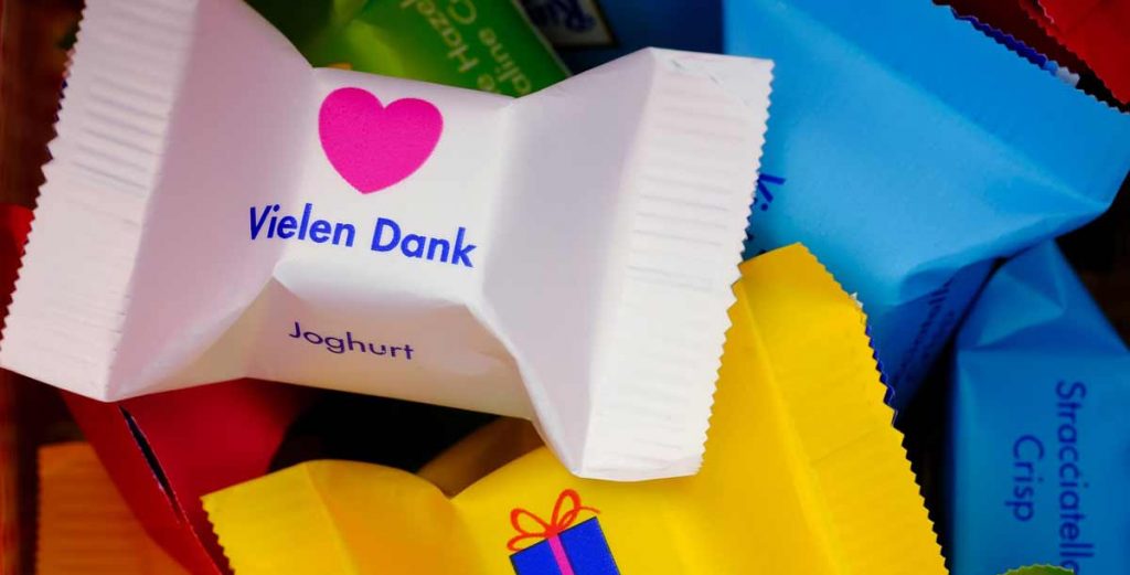 Danke aus Schokolade