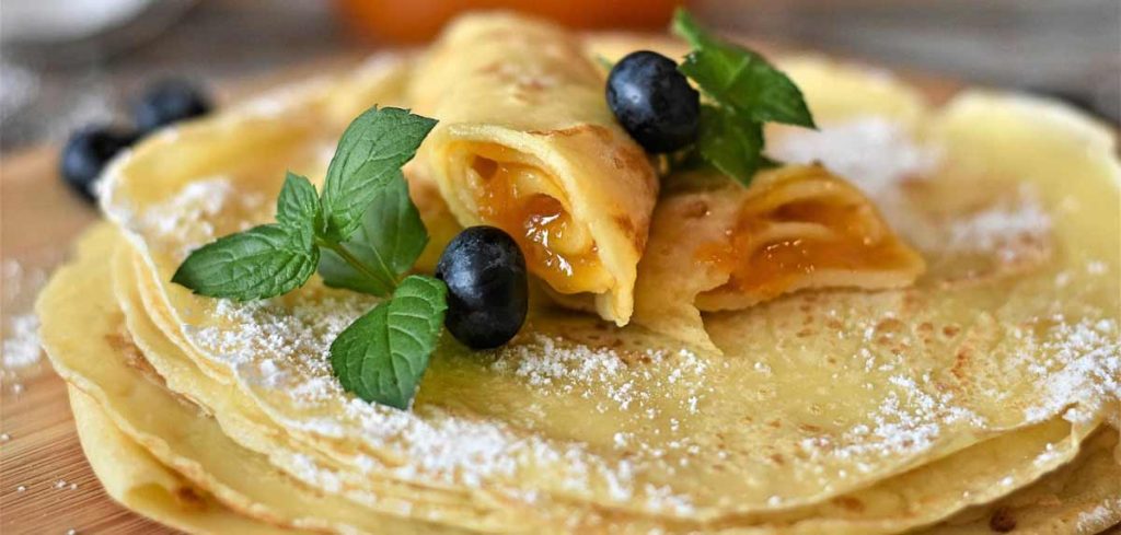 Erbsenmehl-Pfannkuchen