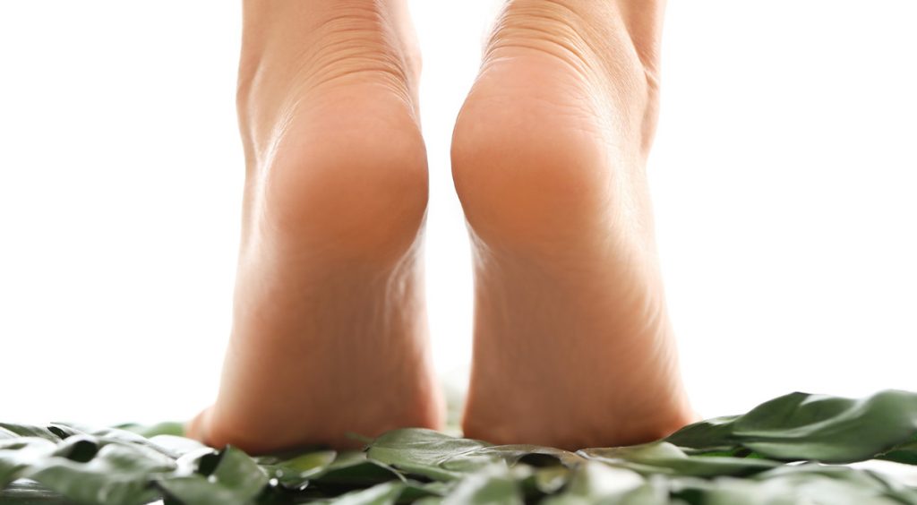 Unterseite weiblicher Füsse