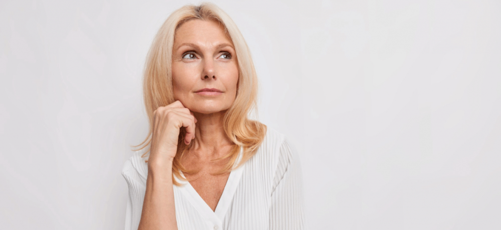 Frau in Wechseljahren
