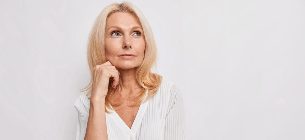 Frau in Wechseljahren