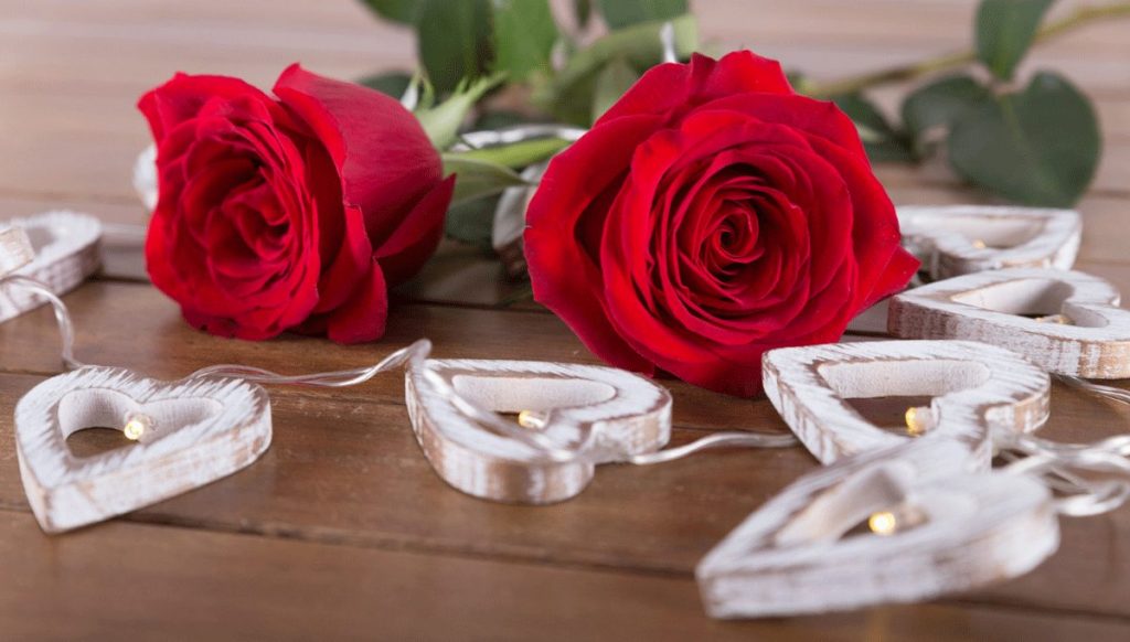 Glückwünsche zur Rubinhochzeit