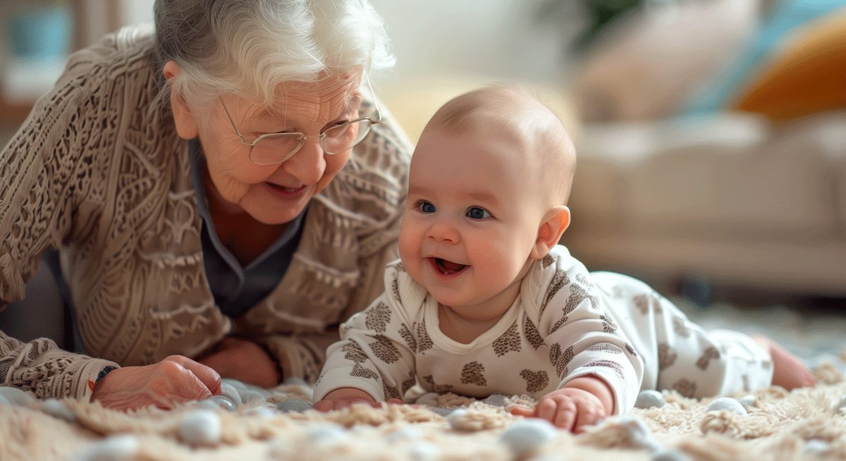 Großmutter mit Baby