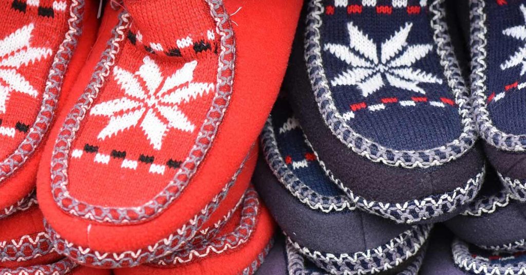 Hausschuhe aus Wolle