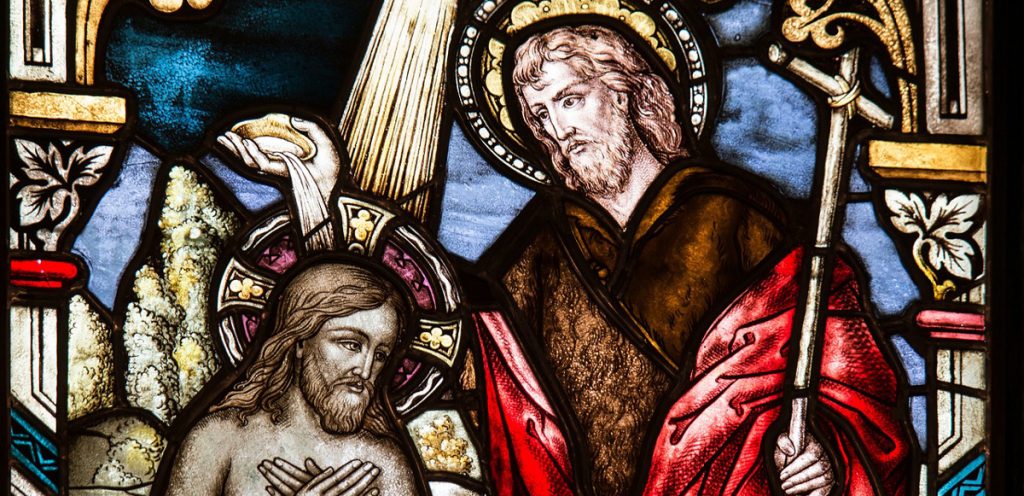 Jesus bei der Taufe