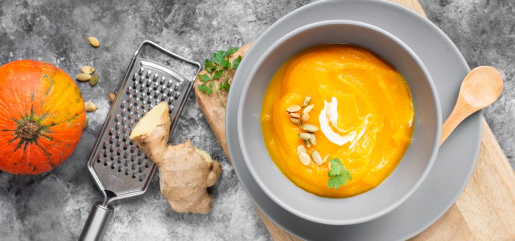 Kürbis-Ingwer-Suppe