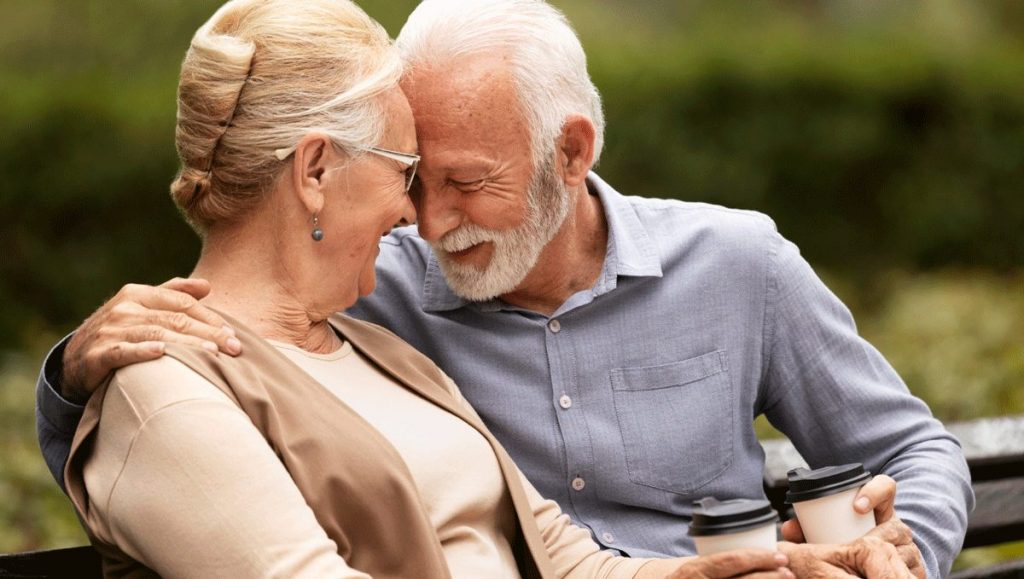 verliebte Senioren