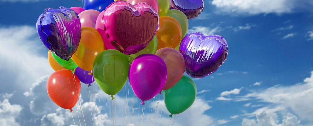 Luftballons zum Namenstag